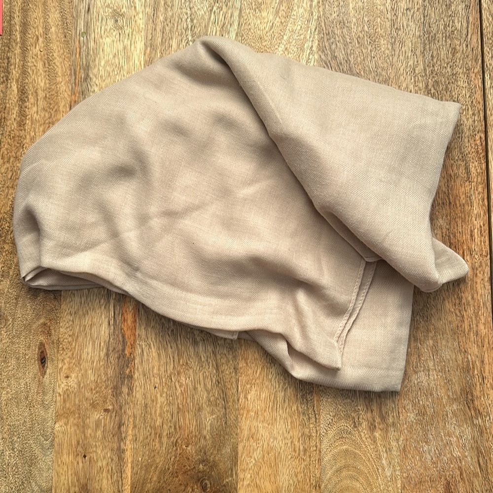 Plain beige shawl/cover up